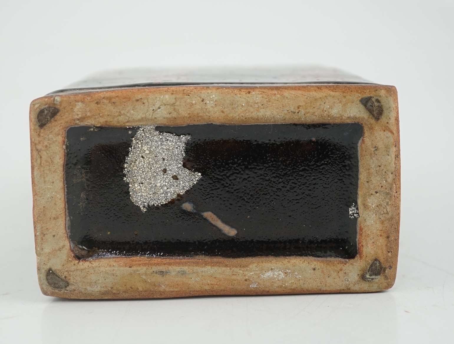 Attributed to Shoji Hamada (1894-1978), a tenmoku glazed bottle vase